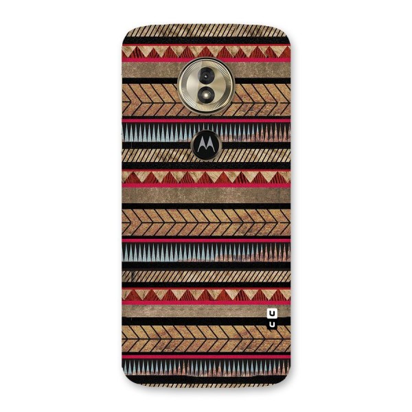 Red Indie Pattern Back Case for Moto G6 Play