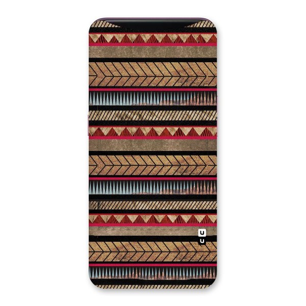 Red Indie Pattern Back Case for Oppo Find X