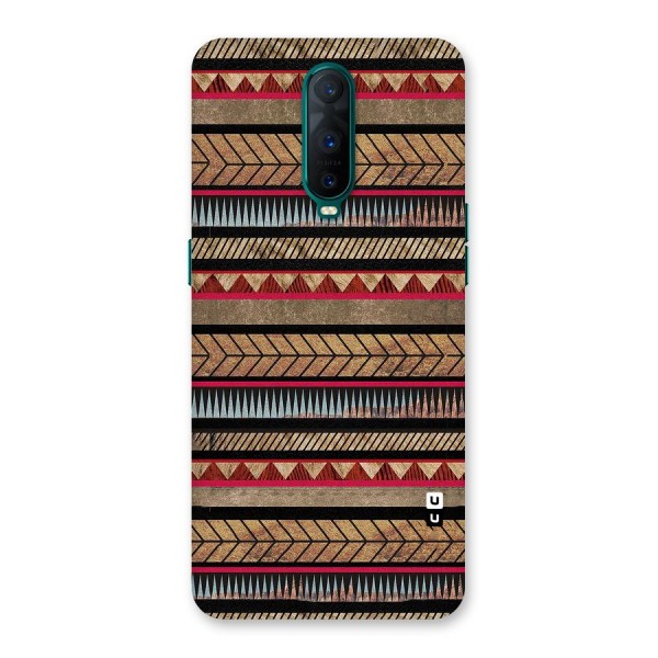 Red Indie Pattern Back Case for Oppo R17 Pro