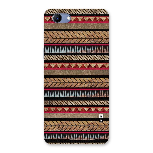 Red Indie Pattern Back Case for Oppo Realme 1