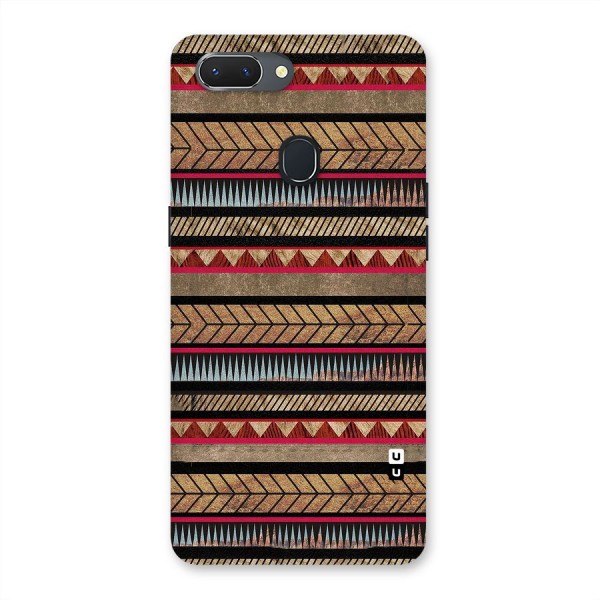 Red Indie Pattern Back Case for Oppo Realme 2
