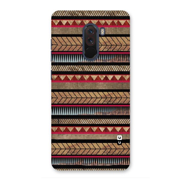 Red Indie Pattern Back Case for Poco F1