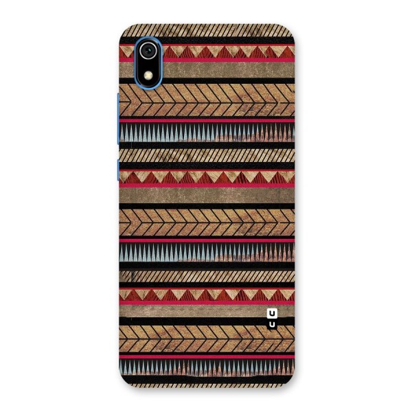 Red Indie Pattern Back Case for Redmi 7A