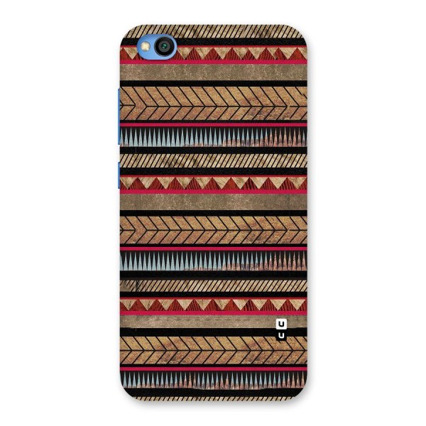 Red Indie Pattern Back Case for Redmi Go