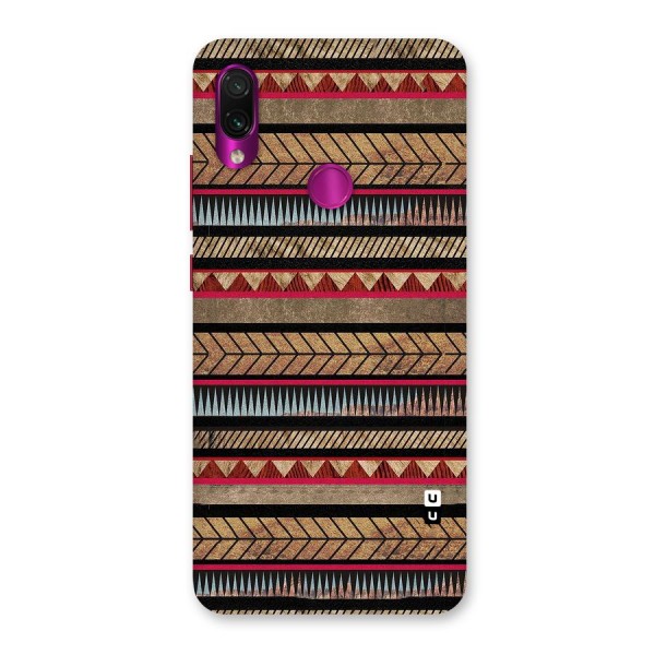Red Indie Pattern Back Case for Redmi Note 7 Pro