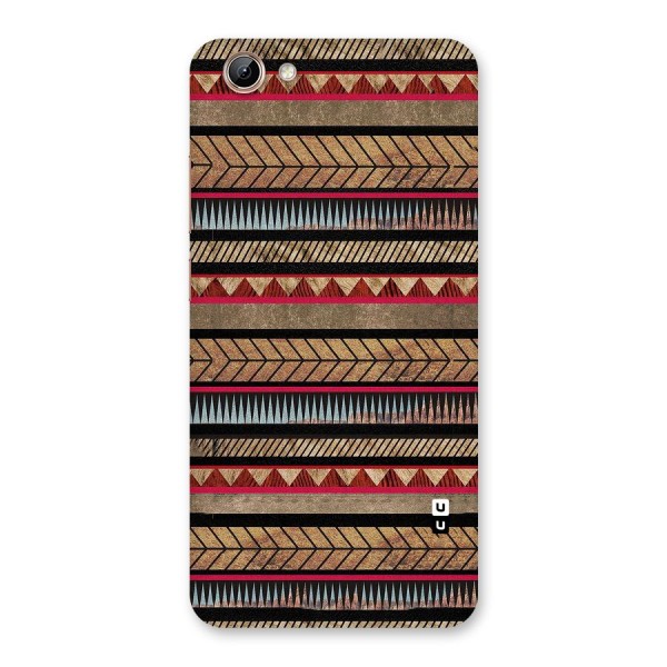 Red Indie Pattern Back Case for Vivo Y71