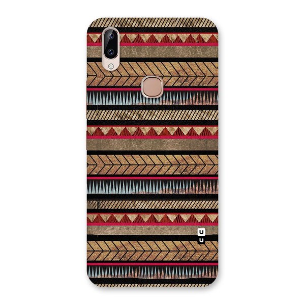 Red Indie Pattern Back Case for Vivo Y83 Pro