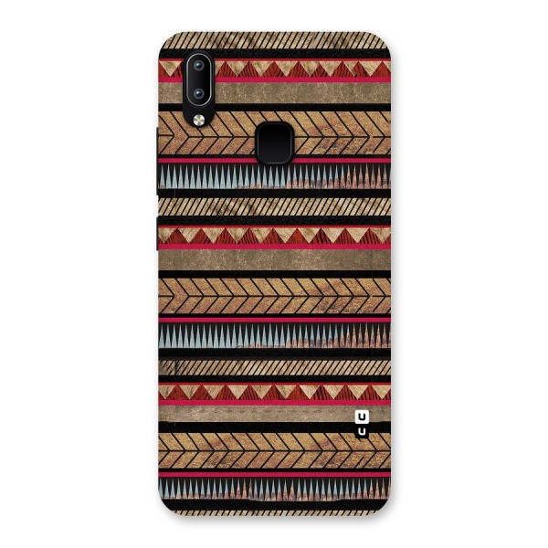 Red Indie Pattern Back Case for Vivo Y93