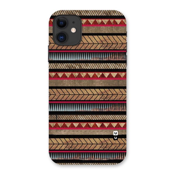 Red Indie Pattern Back Case for iPhone 11