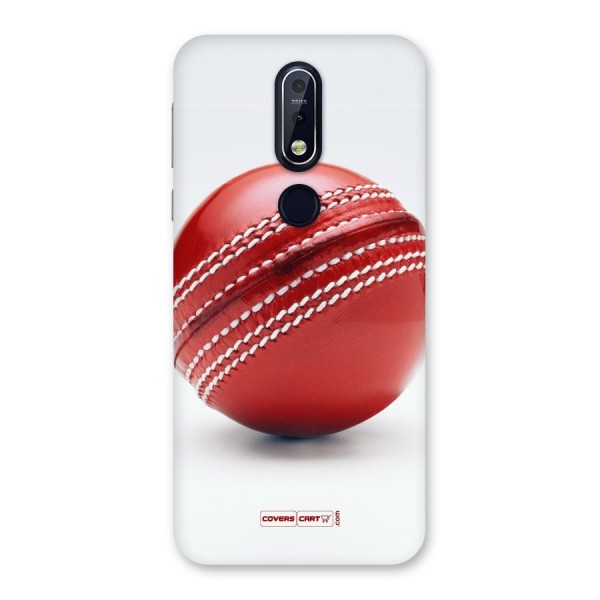 Red International Cricket Ball Back Case for Nokia 7.1