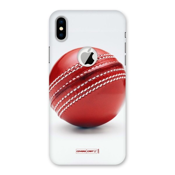 Red International Cricket Ball Back Case for iPhone X Logo Cut