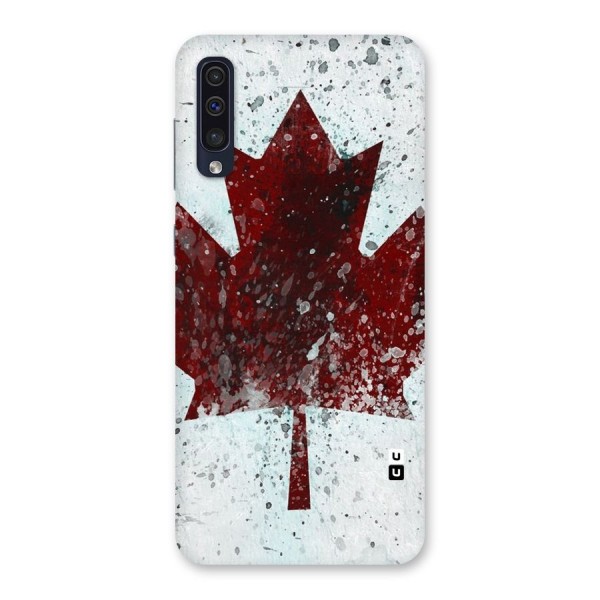 Red Maple Snow Back Case for Galaxy A50