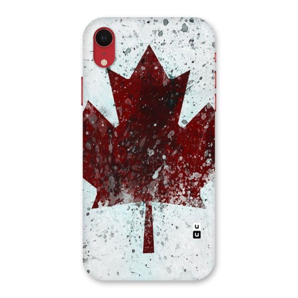 Red Maple Snow Back Case for iPhone XR