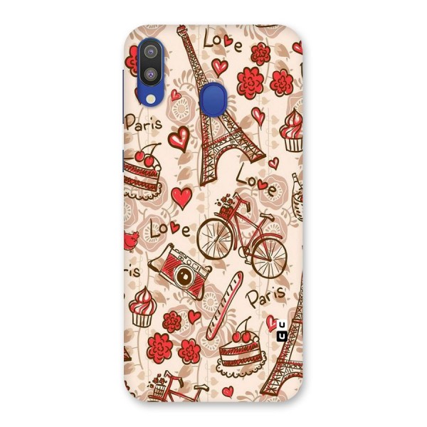 Red Peach City Back Case for Galaxy M20