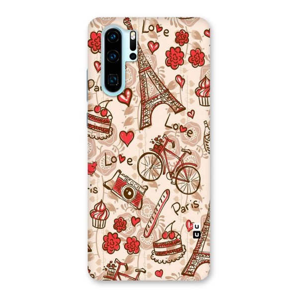 Red Peach City Back Case for Huawei P30 Pro