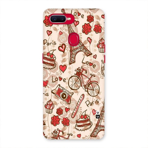 Red Peach City Back Case for Oppo F9 Pro