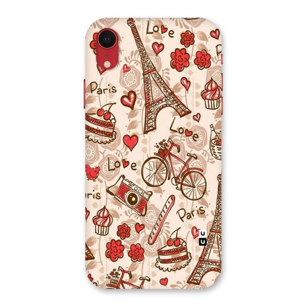 Red Peach City Back Case for iPhone XR
