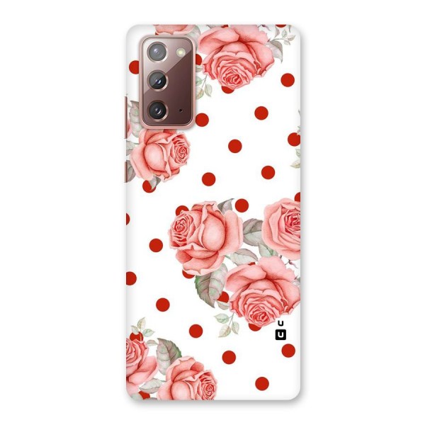 Red Peach Shade Flowers Back Case for Galaxy Note 20