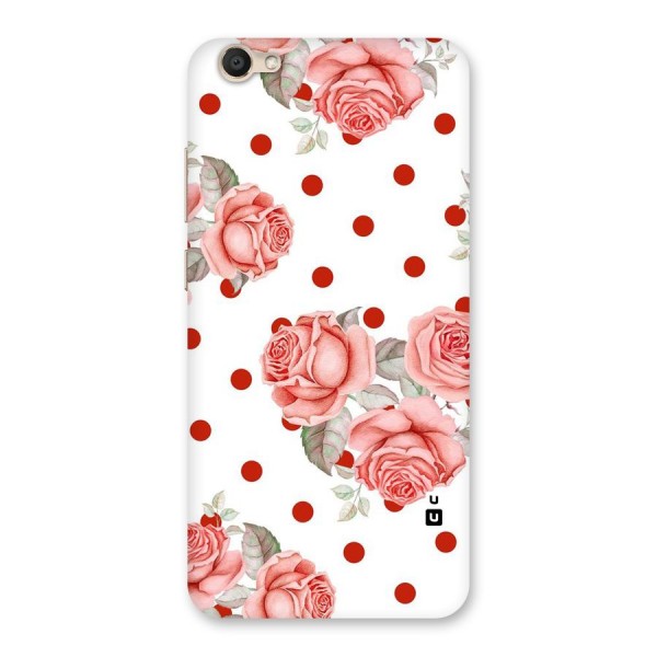 Red Peach Shade Flowers Back Case for Vivo Y67