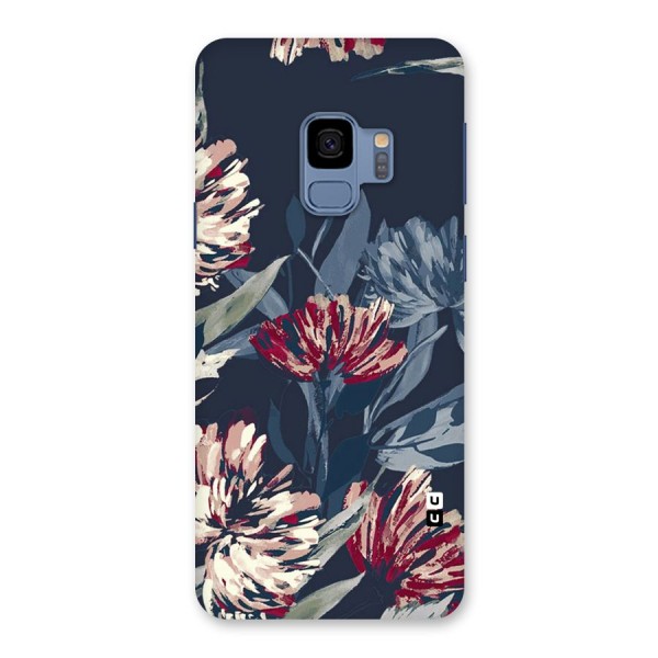Red Rugged Floral Pattern Back Case for Galaxy S9