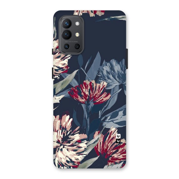 Red Rugged Floral Pattern Back Case for OnePlus 9R