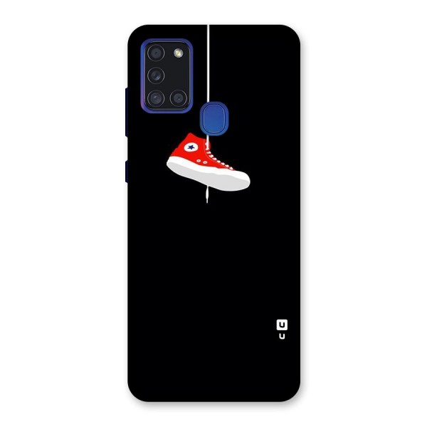 Red Shoe Hanging Back Case for Galaxy A21s