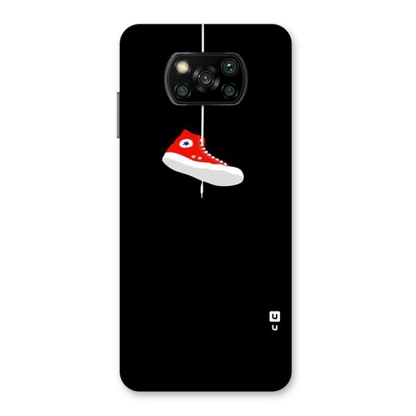 Red Shoe Hanging Back Case for Poco X3