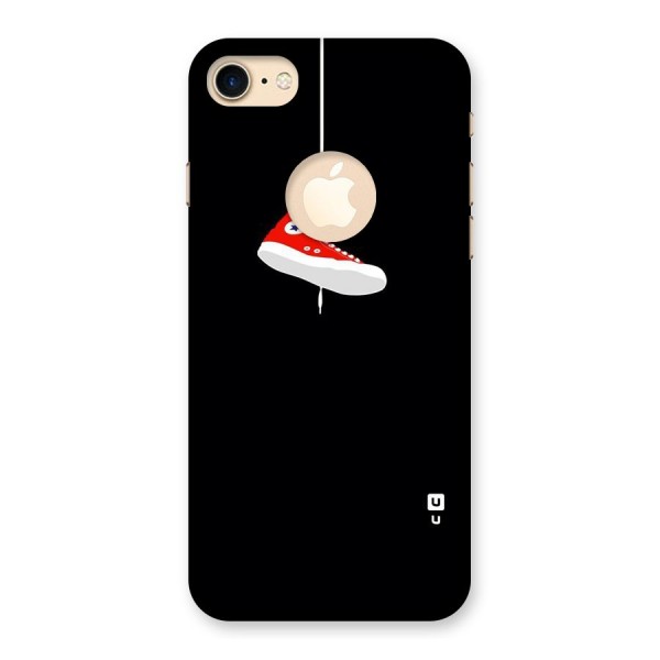 Red Shoe Hanging Back Case for iPhone 7 Logo Cut