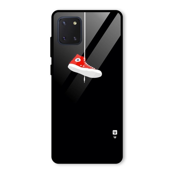 Red Shoe Hanging Glass Back Case for Galaxy Note 10 Lite