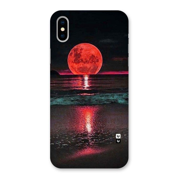 Red Sun Ocean Back Case for iPhone XS