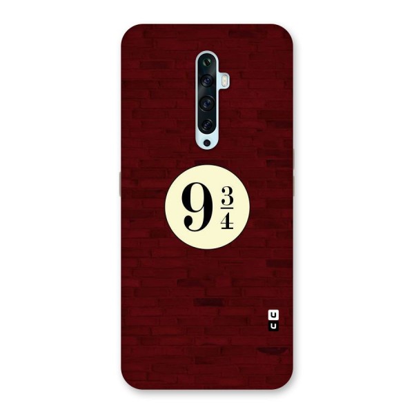 Red Wall Express Back Case for Oppo Reno2 F