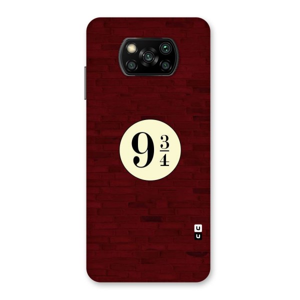 Red Wall Express Back Case for Poco X3