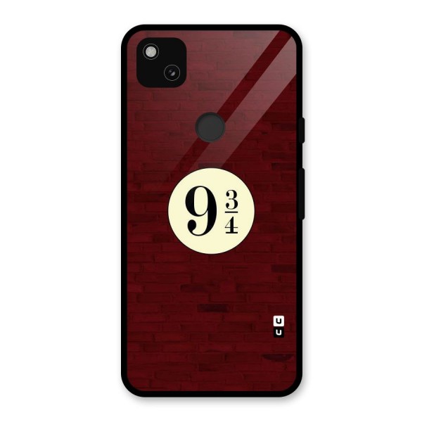 Red Wall Express Glass Back Case for Google Pixel 4a