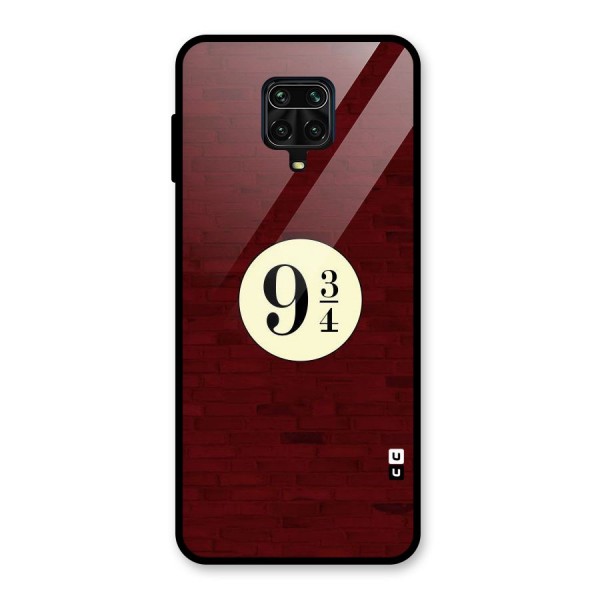 Red Wall Express Glass Back Case for Redmi Note 9 Pro Max