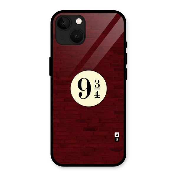 Red Wall Express Glass Back Case for iPhone 13