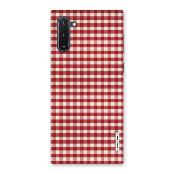Red White Check Back Case for Galaxy Note 10