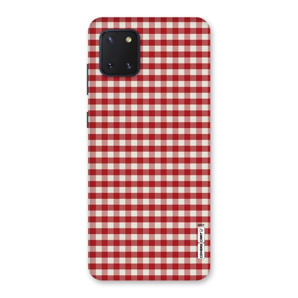 Red White Check Back Case for Galaxy Note 10 Lite