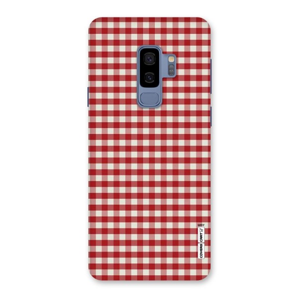 Red White Check Back Case for Galaxy S9 Plus