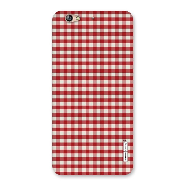 Red White Check Back Case for Gionee S6