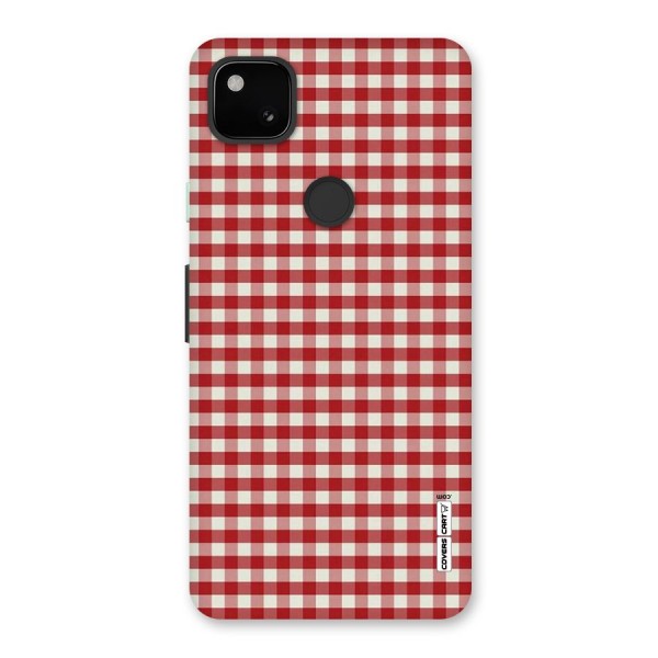 Red White Check Back Case for Google Pixel 4a