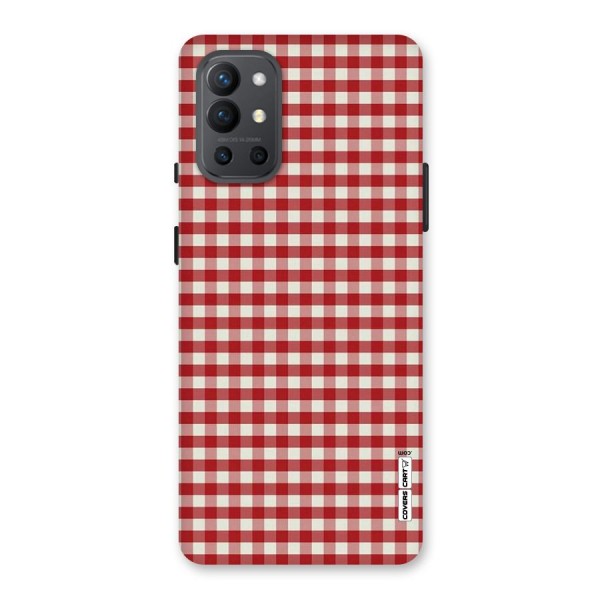 Red White Check Back Case for OnePlus 9R