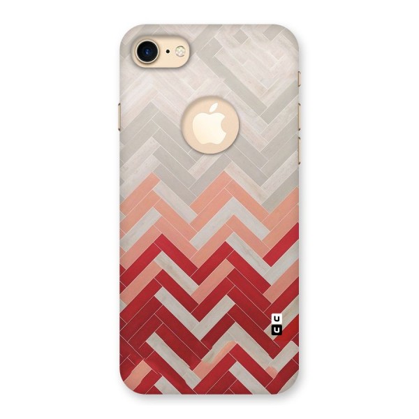 Reds and Greys Back Case for iPhone 7 Logo Cut