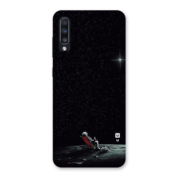 Resting Spaceman Face Back Case for Galaxy A70