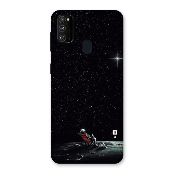 Resting Spaceman Face Back Case for Galaxy M30s
