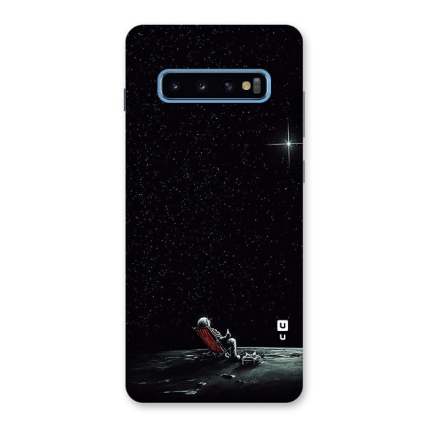 Resting Spaceman Face Back Case for Galaxy S10 Plus
