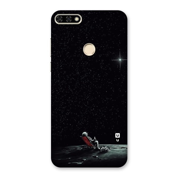 Resting Spaceman Face Back Case for Honor 7A
