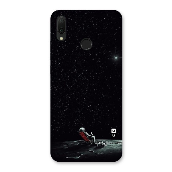 Resting Spaceman Face Back Case for Huawei Y9 (2019)