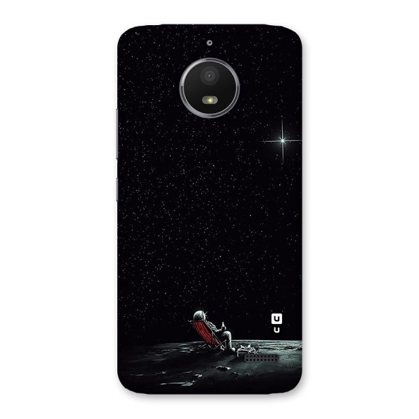 Resting Spaceman Face Back Case for Moto E4
