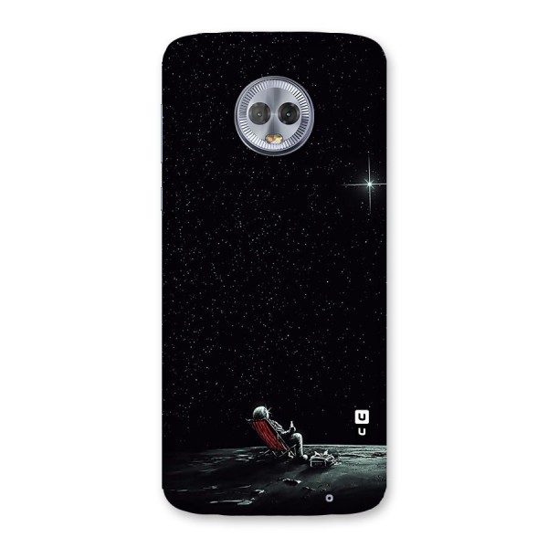 Resting Spaceman Face Back Case for Moto G6 Plus