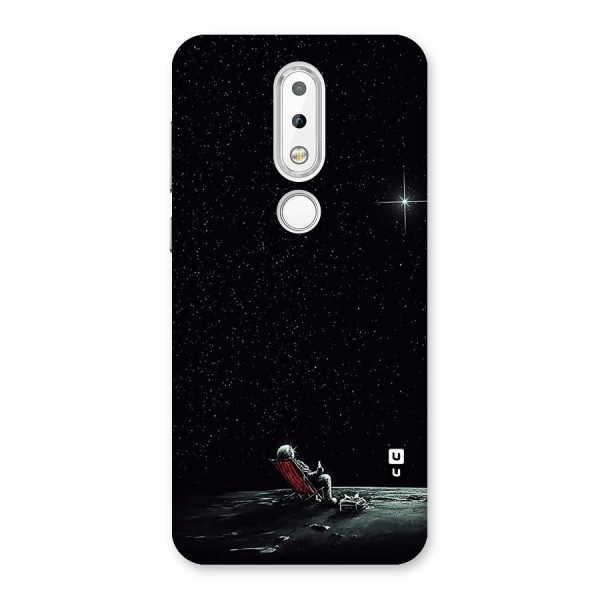Resting Spaceman Face Back Case for Nokia 6.1 Plus